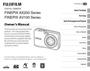 FinePix AX200 (富士フイルム) の取扱説明書・マニュアル