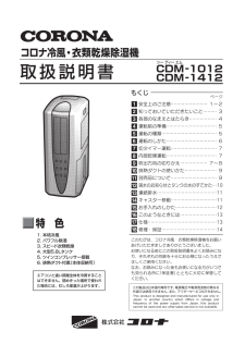 CDM-1012 (コロナ) の取扱説明書・マニュアル