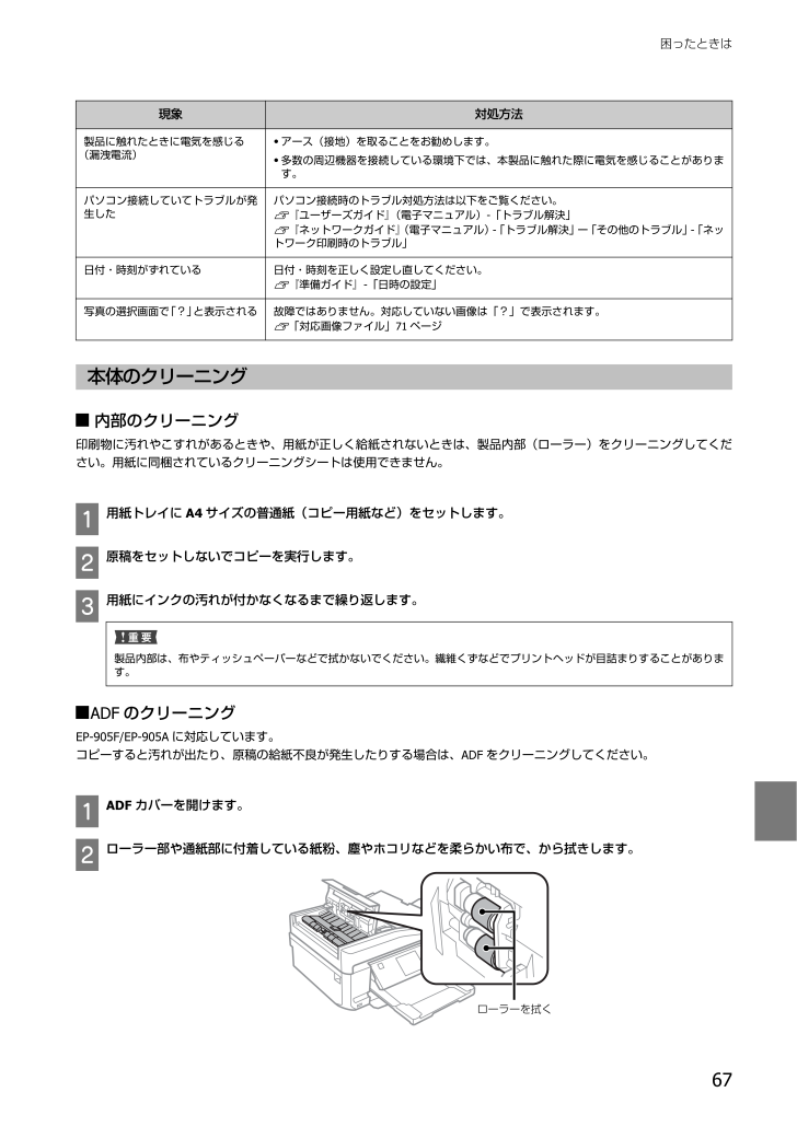 EP-805Aの取扱説明書・マニュアル PDF ダウンロード [全84ページ 4.24MB]